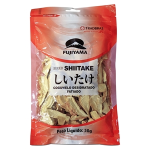 Shitake seco fatiado 20g - Shambala Naturais