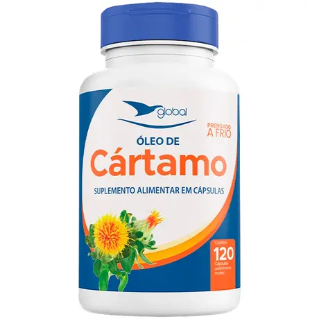 Óleo de Cártamo Global Suplementos 120 Cápsulas
