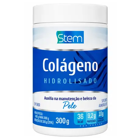 Colágeno Hidrolisado em Pó Stem 300g Neutro