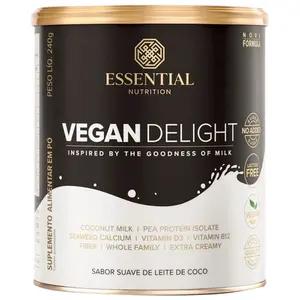 Vegan Delight Bebida Vegetal Essential Sabor Neutro 240g