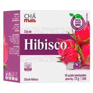 Chá de Hibisco Chá Mais 10 Sachês