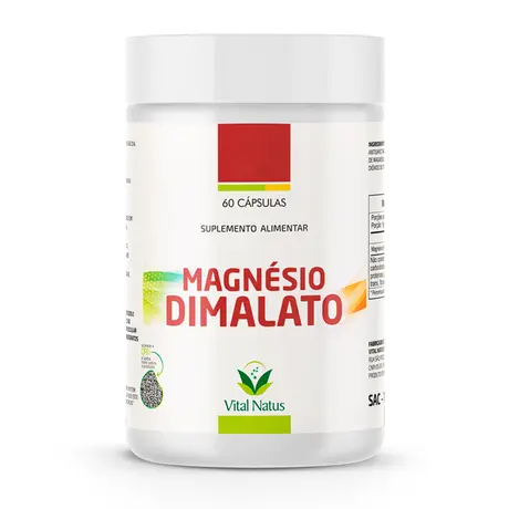 Magnésio Malato Vital Natus 60 Cápsulas