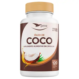 Óleo de Coco Global Suplementos 120 Cápsulas