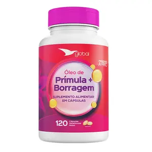 Óleo de Prímula + Borragem Global Suplementos 120 Cápsulas