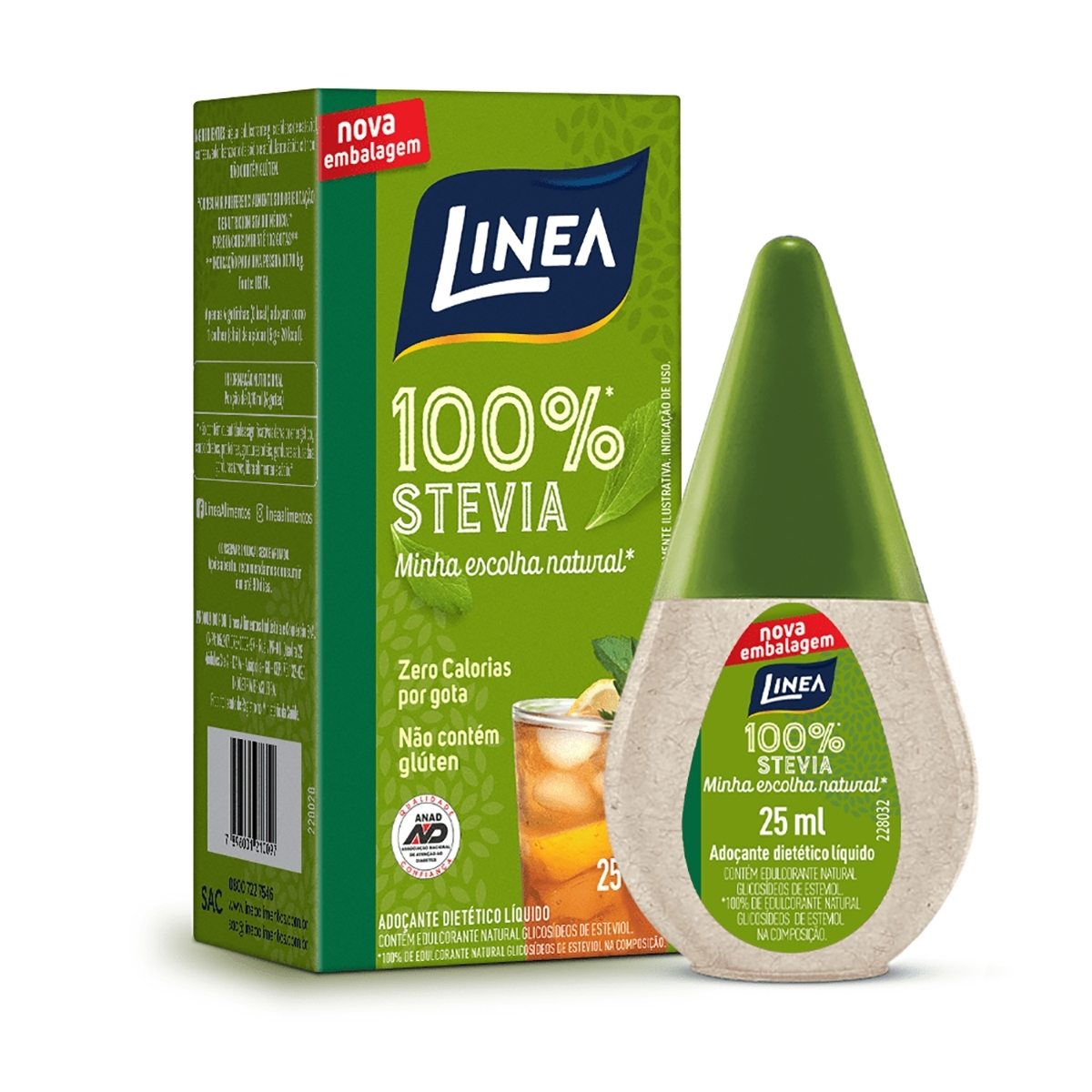 Linea Stevia 100 Zero Calorias 25ml Linea Stevia 100 Zero