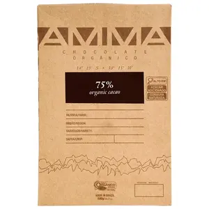 Chocolate Orgânico 75% Cacau Amma 500g