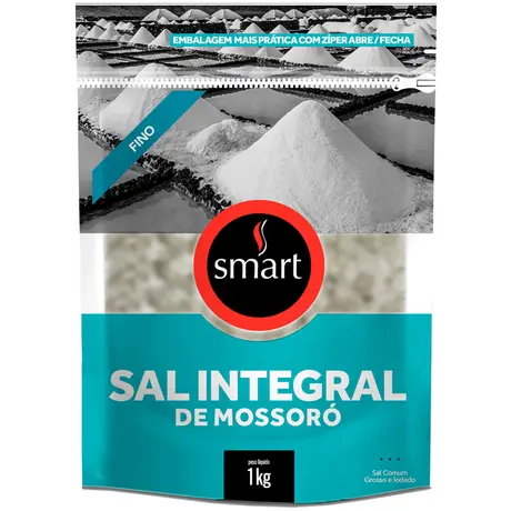 Sal Marinho Integral de Mossoró Fino Smart 1kg