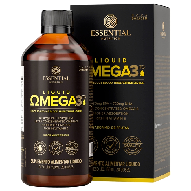 Liquid Ômega 3 TG Essential Nutrition 150ml Liquid Ômega 3 TG Essential Nutrition 150ml