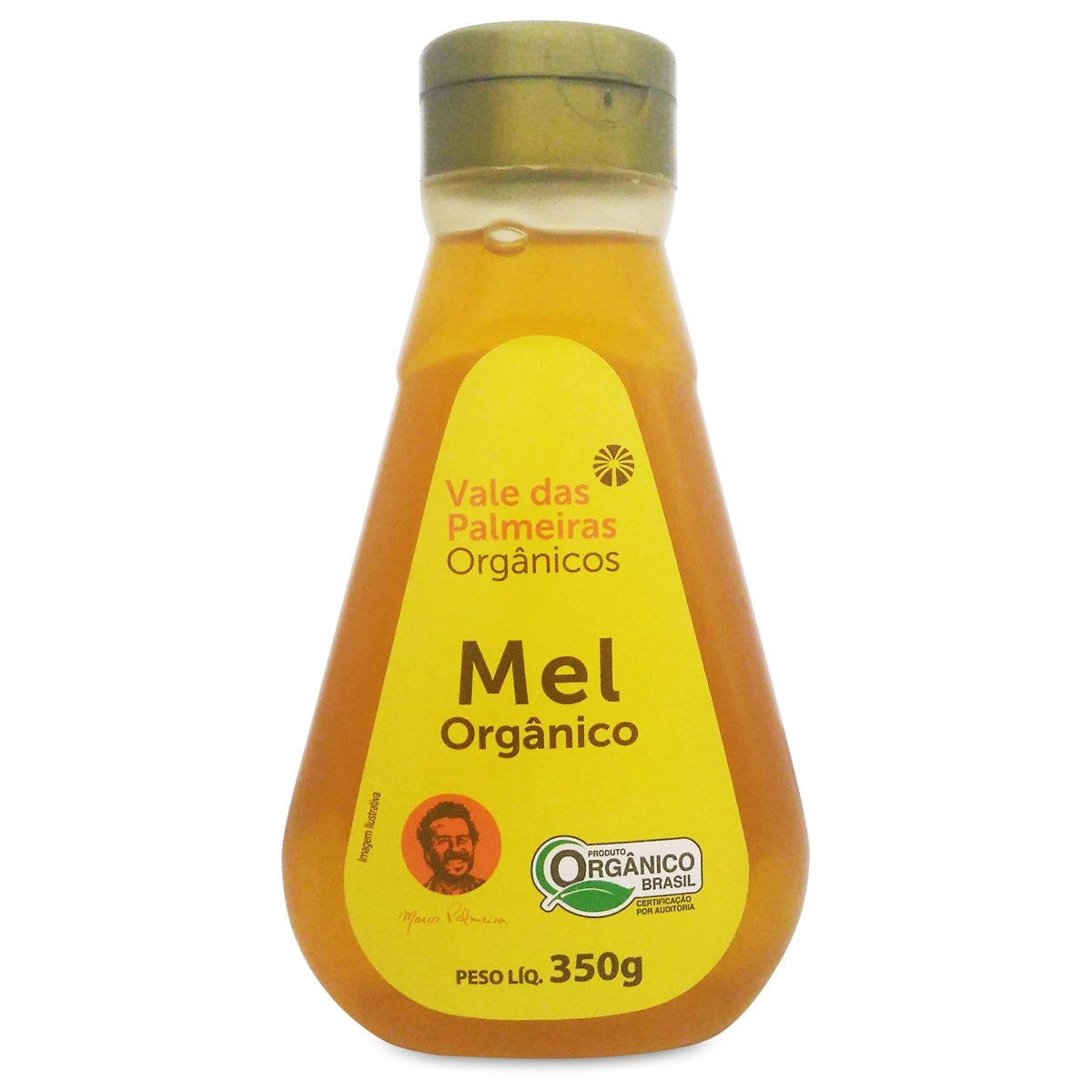 Mel Orgânico Fazenda Vale das Palmeiras Bisnaga 350g  Mel Orgânico