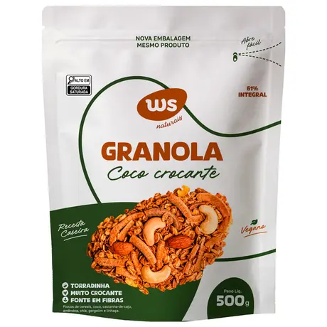 Granola de Coco Ws Naturais 500g
