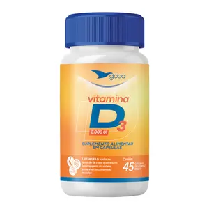Vitamina D3 2000UI Global Suplementos 45 Cápsulas