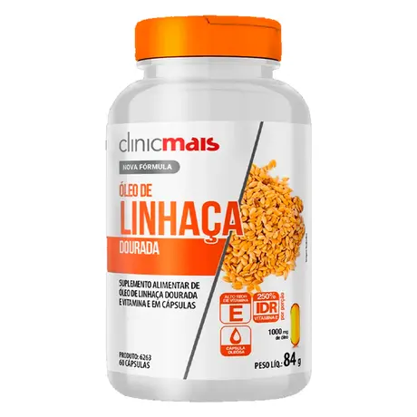 Óleo de Linhaça Clinicmais 60 Cápsulas