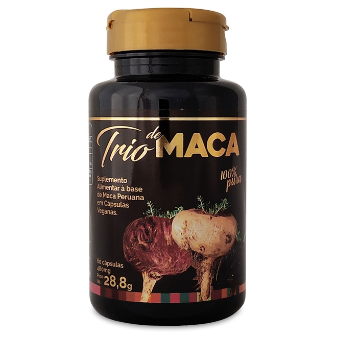Trio de Maca Color Andina Food - 60 Cápsulas Veganas - Trio de Maca