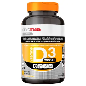 Vitamina D3 2000UI Clinicmais 30 Cápsulas