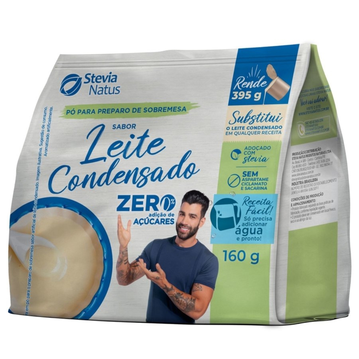 Leite Condensado em Pó Zero Açúcar Stevia Natus 160g Leite Condensado em Pó Zero Açúcar Leite Condensado em Pó Zero Açúcar Stevia Natus 160g Leite Condensado em Pó Zero Açúcar