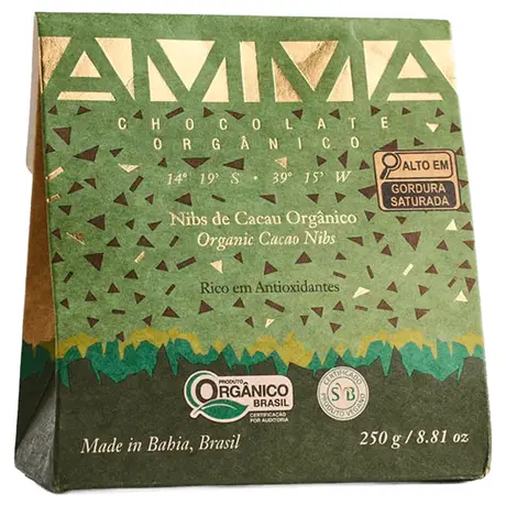 Nibs de Cacau Orgânico Amma 250g