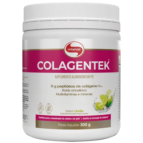 Colagentek Colágeno Vitafor Sabor Limão 300g