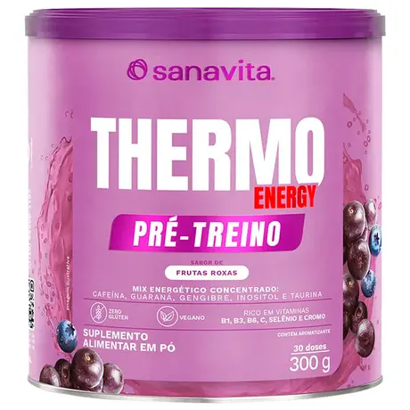 Thermo Energy Sanavita Sabor Frutas Roxas 300g