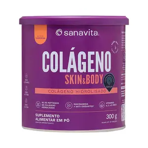 Colágeno Skin Sanavita Tangerina 300g