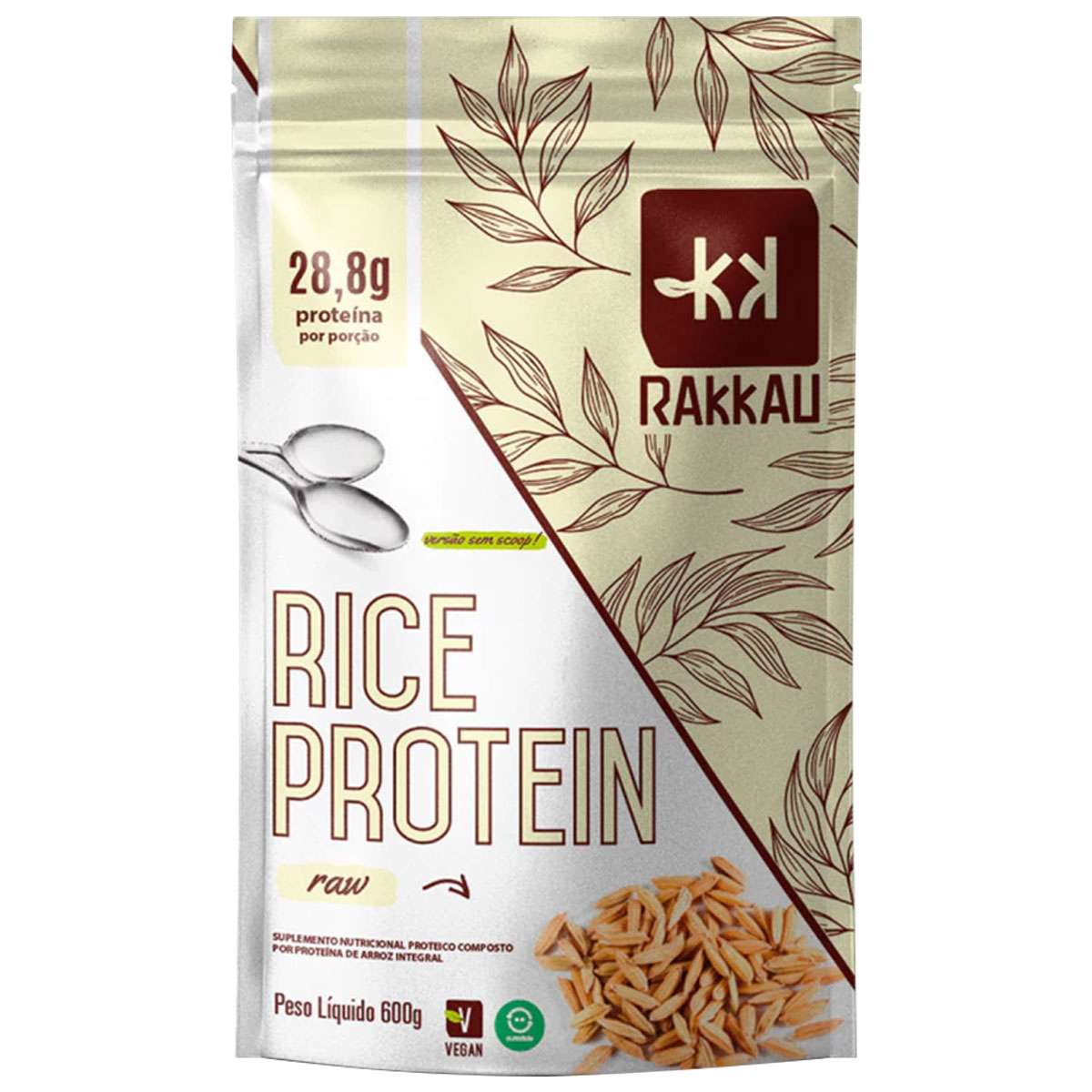 Rice Protein Rakkau Sem Sabor (RAW) 600g - Rice Protein Rakkau Sem ...