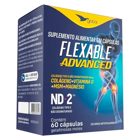 Colágeno Tipo 2 FlexAble Advanced Global 60 Cápsulas