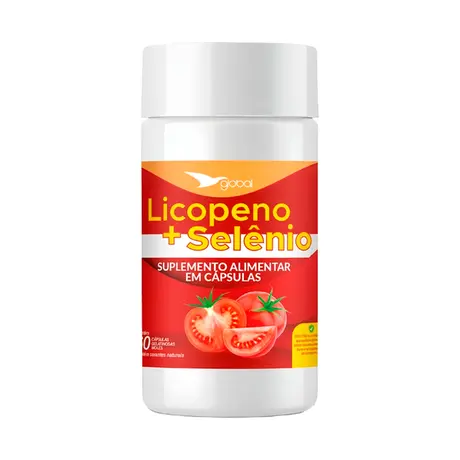 Licopeno e Selênio Global Suplementos 60 Cápsulas
