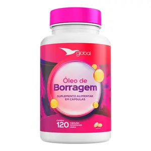 Óleo de Borragem Global Suplementos 120 Cápsulas
