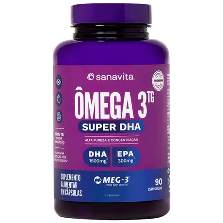 Ômega 3 TG Super DHA Sanavita 90 Cápsulas