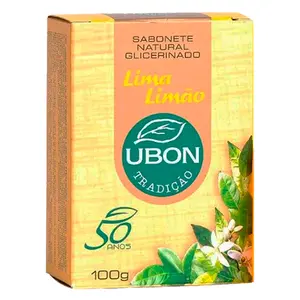 Sabonete Natural Glicerinado de Lima Limão Ubon 100g