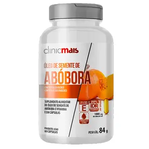 Óleo de Semente de Abóbora Clinicmais 60 Cápsulas
