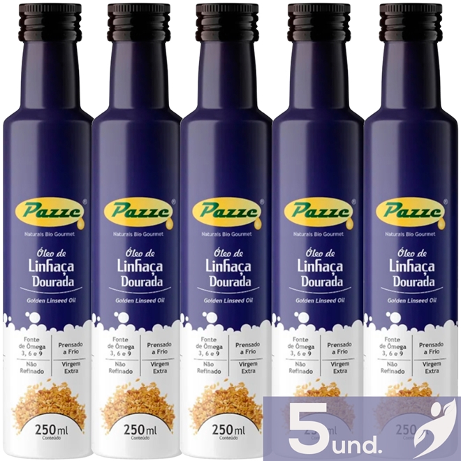 Óleo de Linhaça Dourada Extra-Virgem Pazze 250 ml – Zona