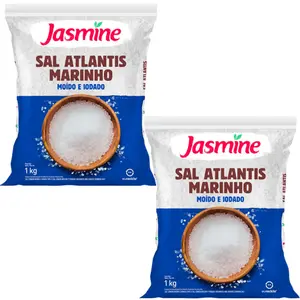 Kit 2 Sal Jasmine Atlantis Salinas de Mossoró 1Kg
