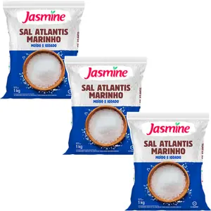 Kit 3 Sal Jasmine Atlantis Salinas de Mossoró 1Kg