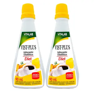 Kit 2 Vist Plus Adoçante Diet Vita Hervas Vitalab 90ml