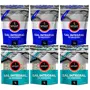 Kit 6 Sal Marinho Integral de Mossoró Smart 1kg 3 Finos e 3 Grossos