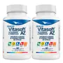 Kit 2 Vitasoft A-Z Vitaminas e Minerais Global Suplementos 60 Cápsulas
