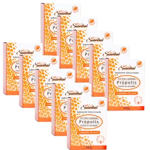 Kit 10 Sabonete de Própolis Glicerinado Suavitrat 100g