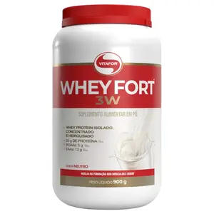 Whey Fort 3W Vitafor Sabor Neutro 900g
