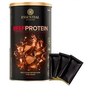 Beef Protein Essential Nutrition Cacau 480g Ganhe Brinde