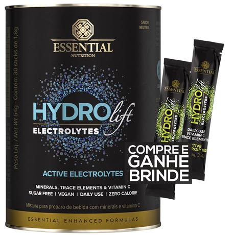 Eletrólitos Hydrolift 30 Sticks - Essential Nutrition