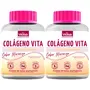 Kit 2 Colágeno Vita Vitalab Sabor Morango 60 Balas Mastigáveis