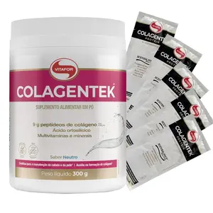 Colagentek Colágeno Vitafor Sabor Limão 300g Ganhe Brinde