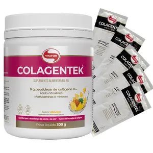 Colagentek Colágeno Vitafor Sabor Abacaxi 300g Ganhe Brinde