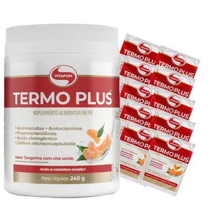 Termo Plus Vitafor Sabor Tangerina 240g Ganhe Brinde