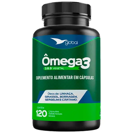 Ômega 3 6 9 Global Suplementos 120 Cápsulas