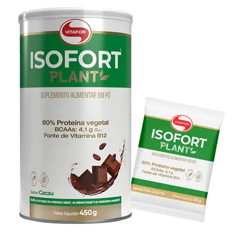 Isofort Plant Vitafor Sabor Cacau 450g Ganhe Brinde