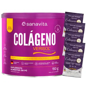 Colágeno Verisol Sanavita Frutas Tropicais 150g Ganhe Brinde