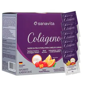 Colágeno Hidrolisado Verisol Sanavita Frutas Amarelas 30 Sachês Ganhe Brinde