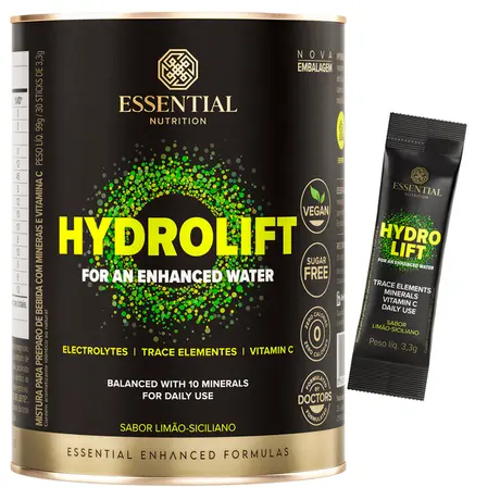 Hydrolift Essential Nutrition 30 Sticks Limão Siciliano Ganhe Brinde