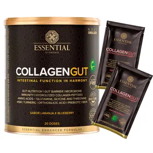 Collagen Gut Essential Nutrition 400g Laranja e Blueberry Ganhe Brinde